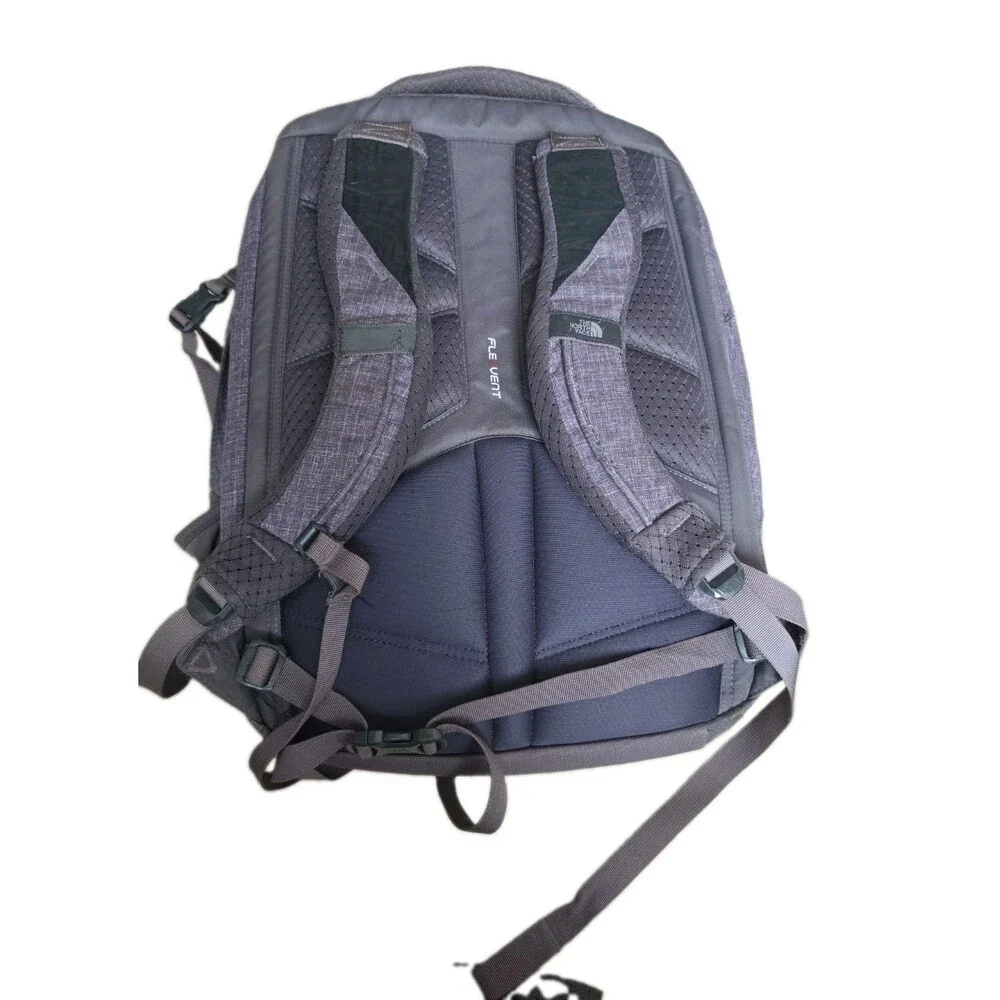 North Face Surge Laptop Backpack Rabbit Grey Heather/Cerise